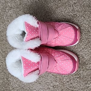 Carters Toddler Girl Snow boot Pink size 8 EUC